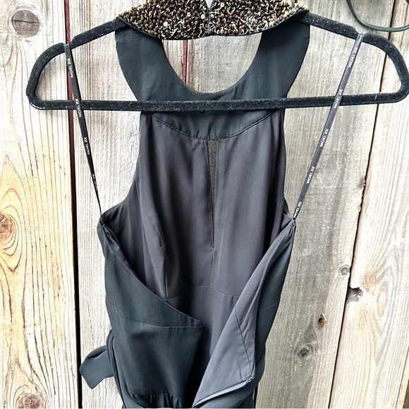 Rachel Zoe Sequined Neck Sleeveless Gown - Picture 4 of 8